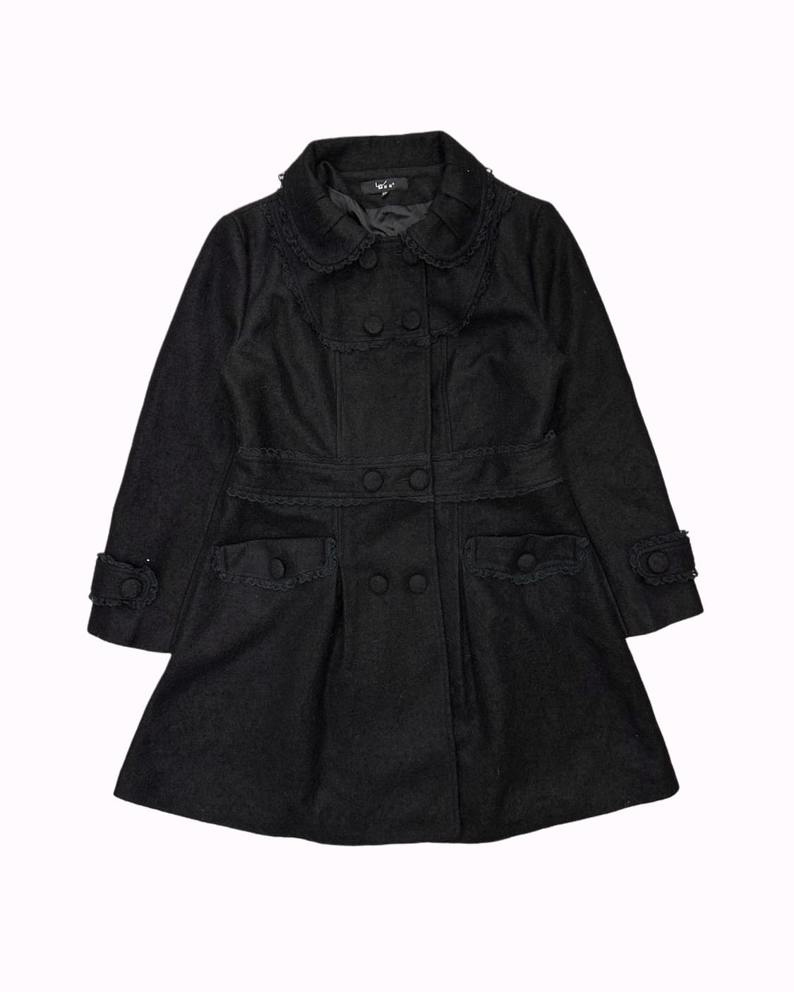black lace ribbon lolita coat 상품이미지1