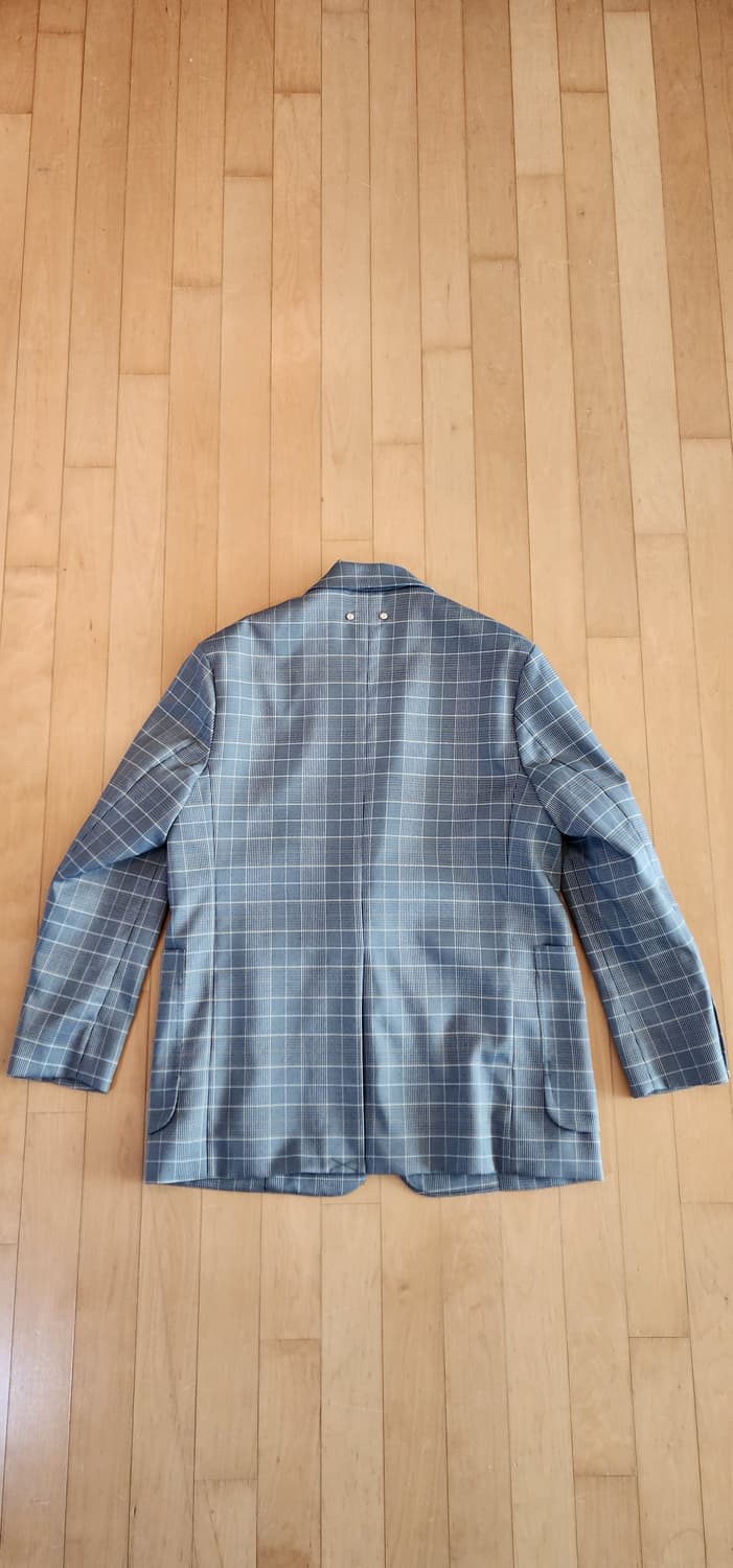 (새상품)일꼬르소 그레이 체크 오버핏 자켓 L~슬림XL 상품이미지5