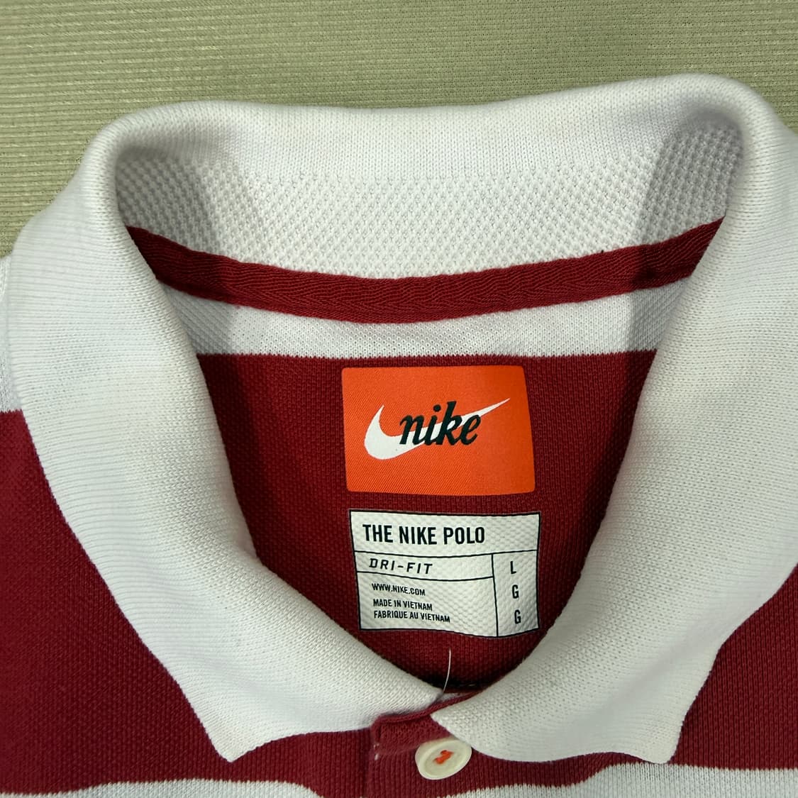 (L)나이키 Nike 스트라이프 PK 카라티셔츠 상품이미지2