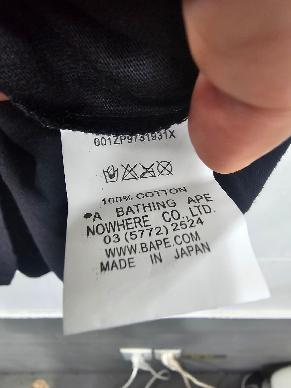 베이프 BAPE 블랙 반팔 티셔츠 새상품 상품이미지7