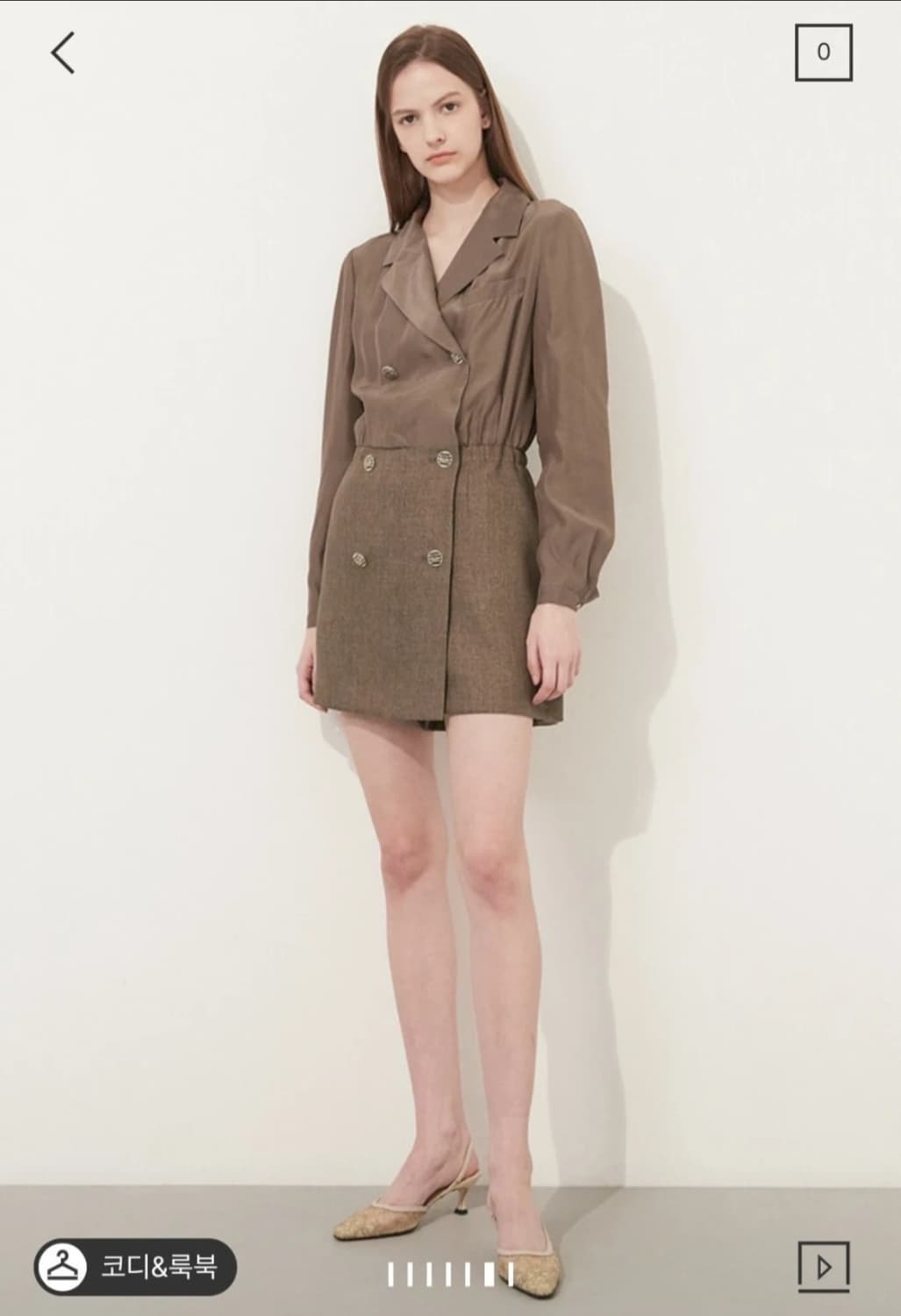 타임 더블 브레스티드 점프수트 55사이즈 상품이미지1