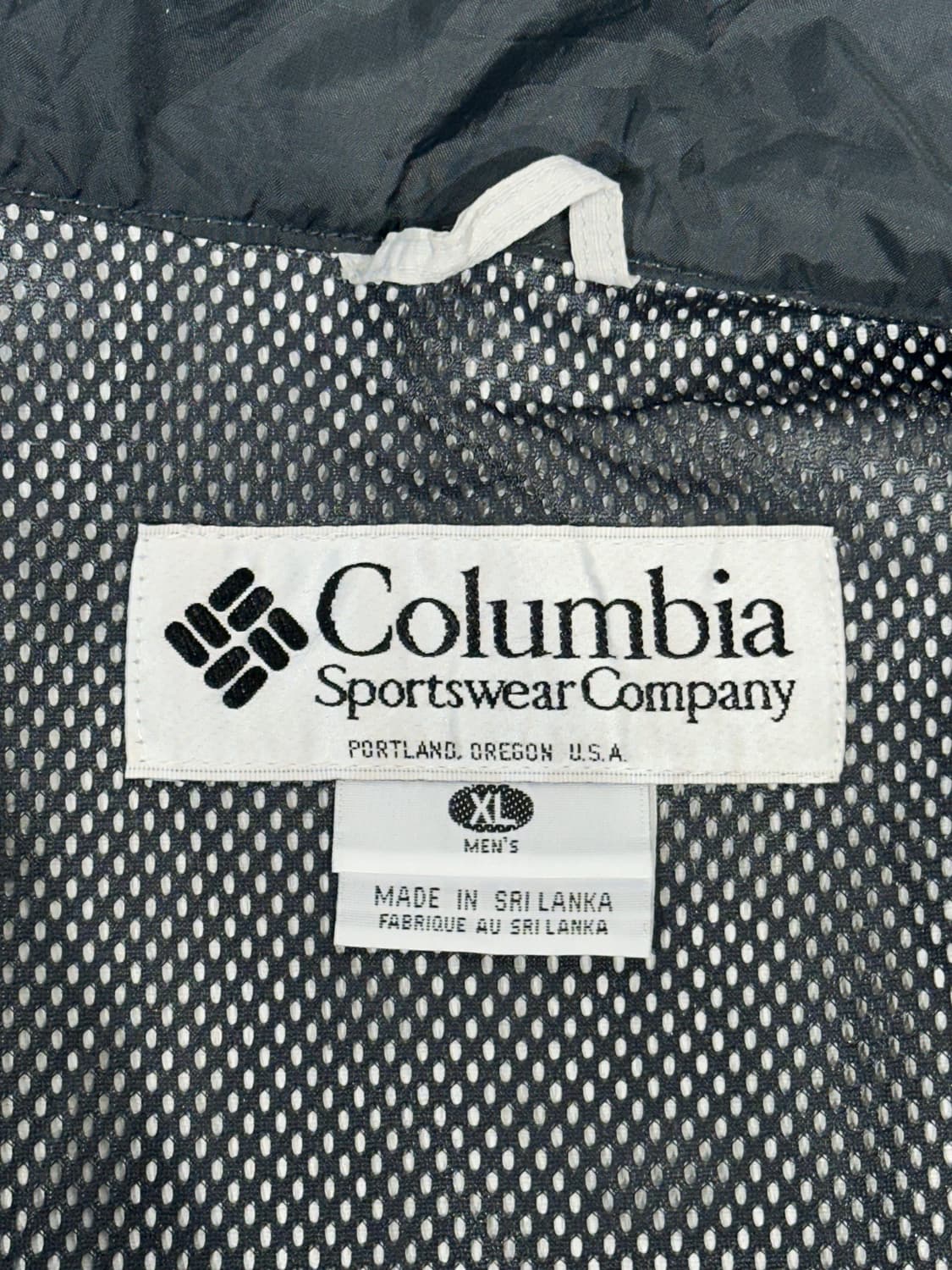 컬럼비아 그레이 네이비 등산 후드 바람막이 자켓 XL 상품이미지7