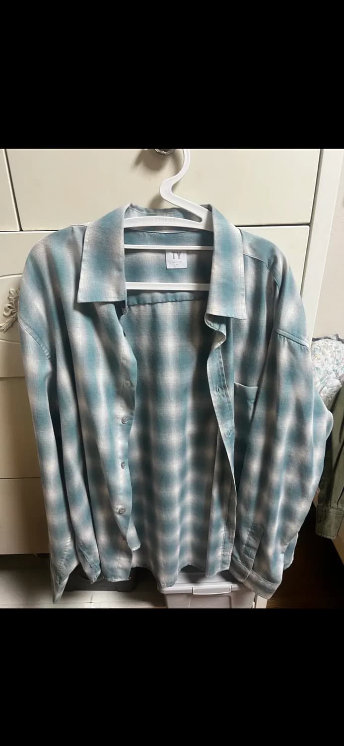 틀영 옴브레 셔츠 그린  상품이미지3