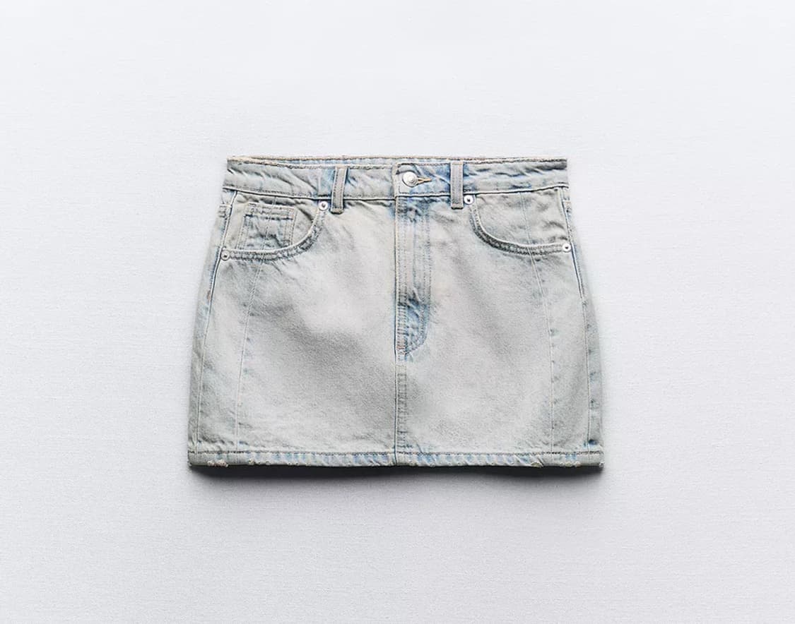 자라 TRF 데님 미니 스커트 상품이미지1