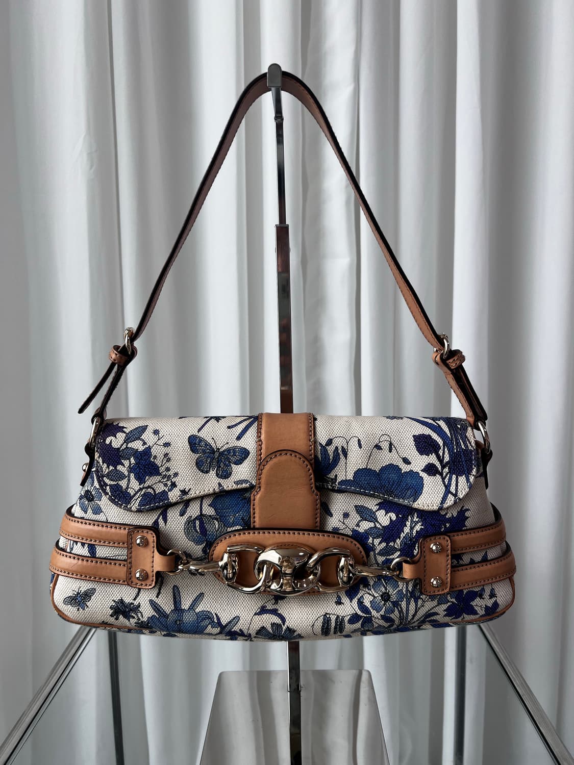 RARE 구찌 홀스빗 플로럴 숄더백 상품이미지3