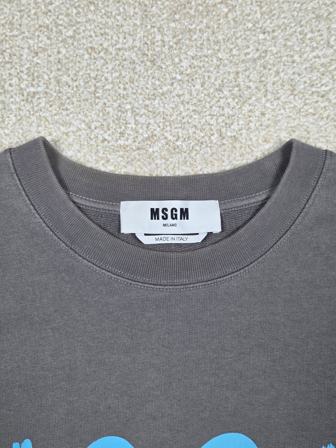 [MSGM] 브러쉬드 밀라노 로고 맨투맨 | A00335 상품이미지3