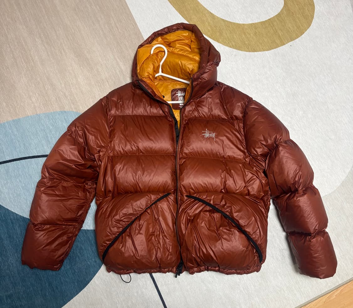 스투시 마이크로 립스탑 다운 파카 브릭 xl 상품이미지1