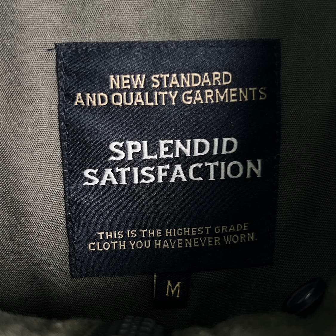 Splendid Satisfaction 카키 코튼 유틸리티 자켓 M 상품이미지3