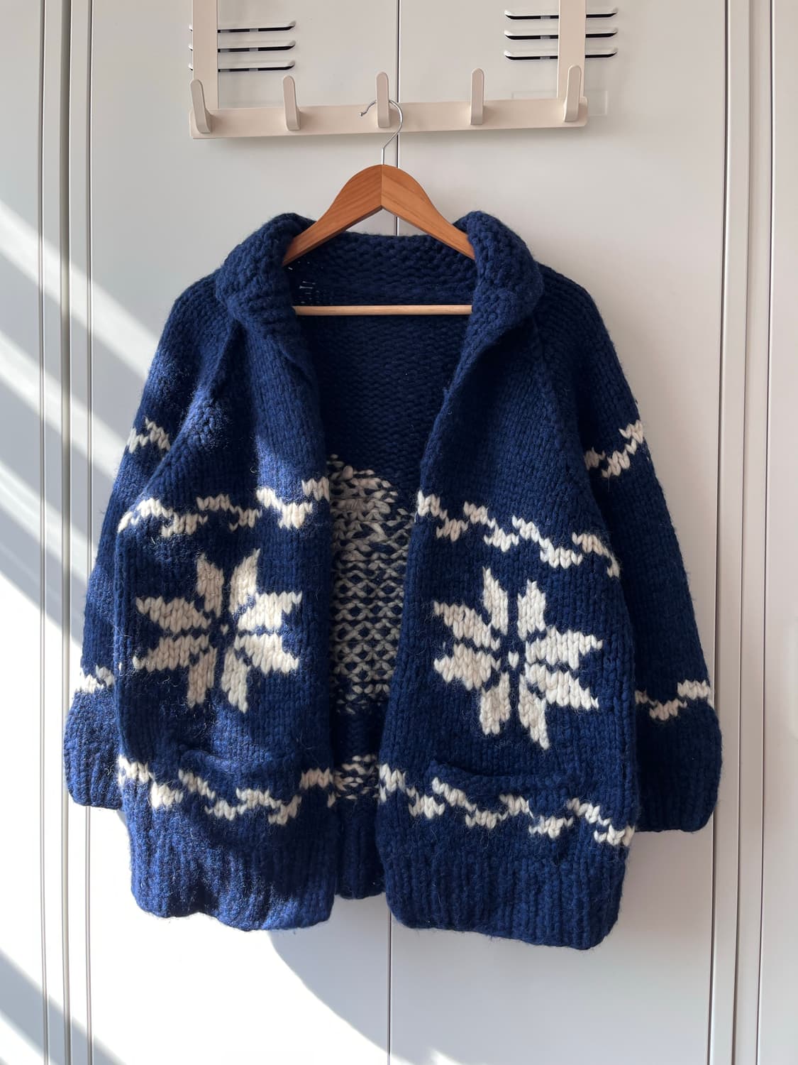 Vintage 눈꽃 토끼 헤비울니트 리얼 코위찬 상품이미지4