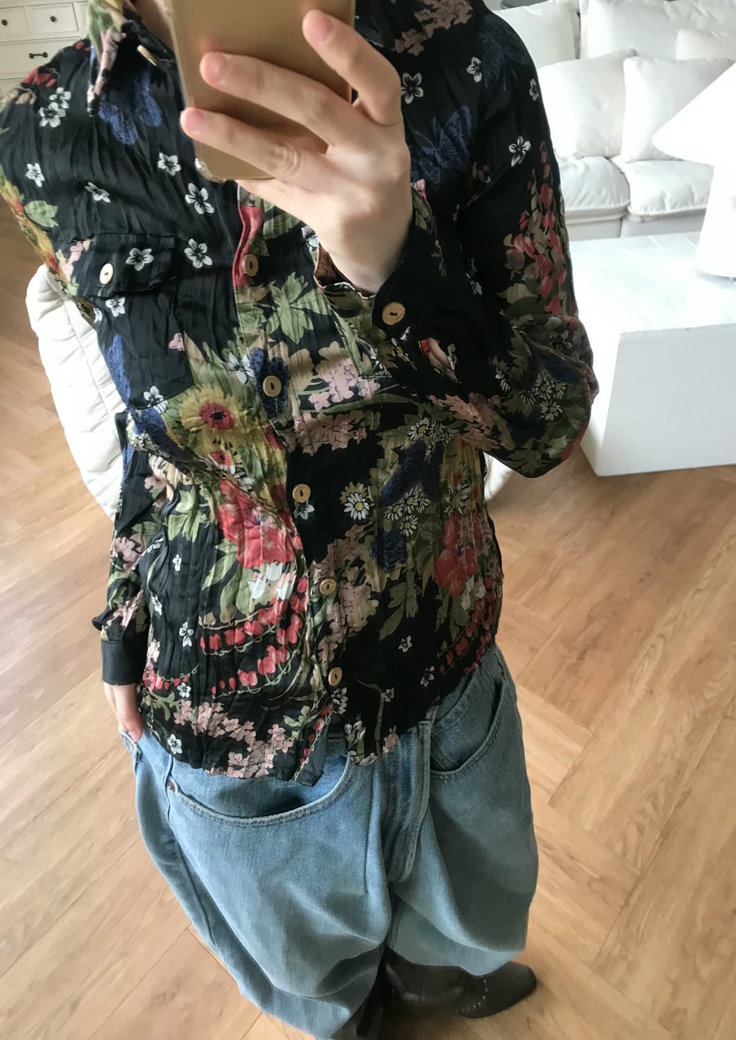 vintage pattern blouse 상품이미지2