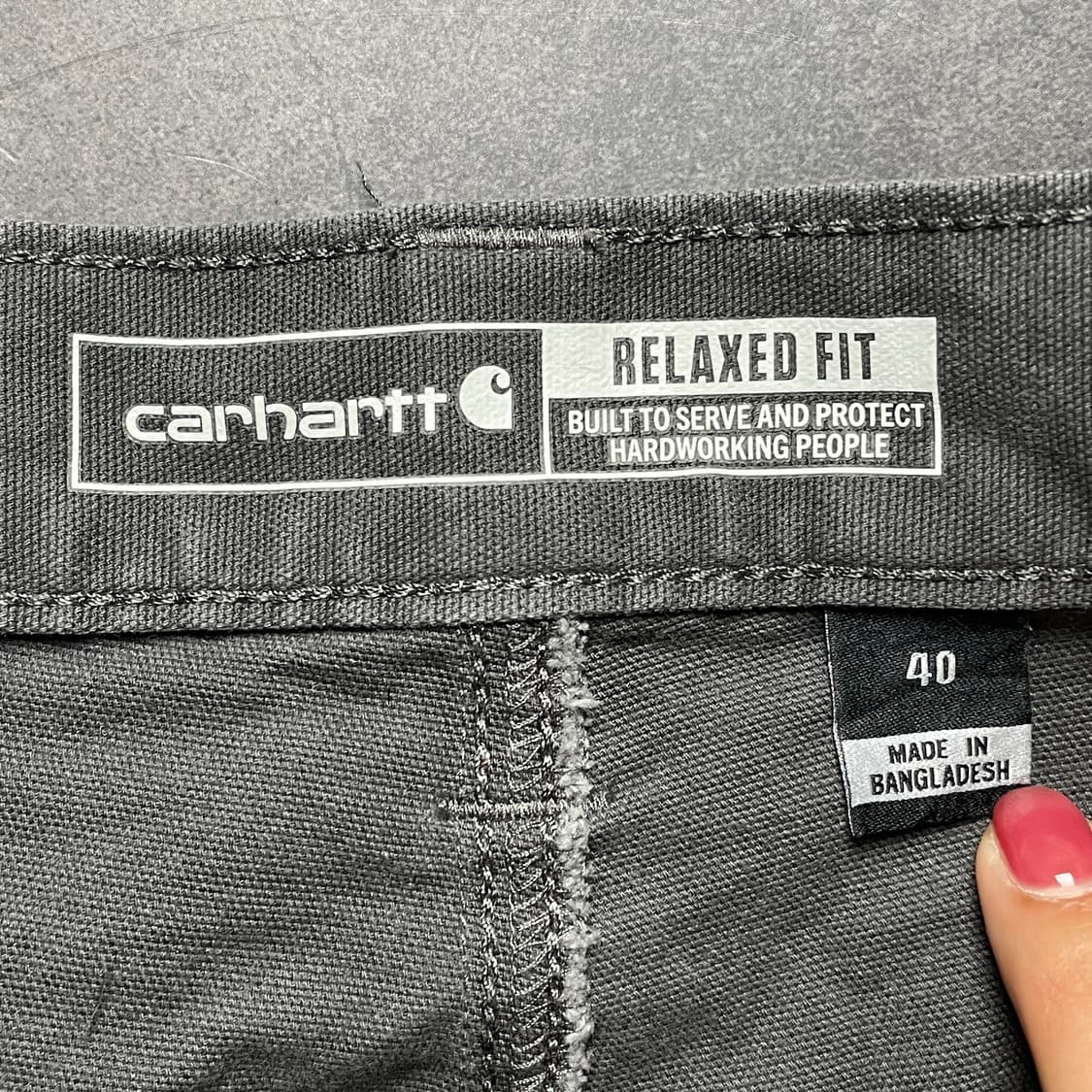 CARHARTT 칼하트 그레이 유틸리티 워크 하프팬츠 A01053 상품이미지9
