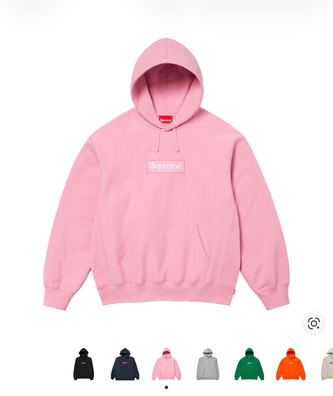 24 슈프림 박스로고 핑크 후드티 상품이미지1