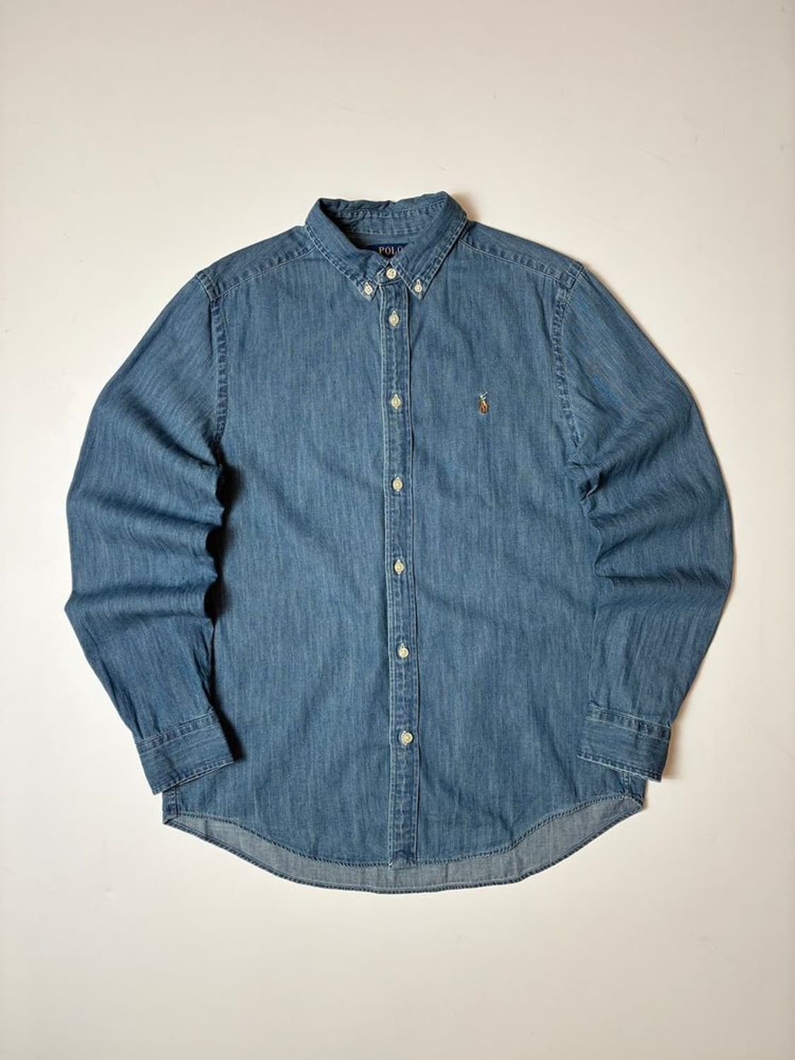 폴로 랄프로렌 자수로고 클래식핏 데님 셔츠 PN9399 상품이미지1