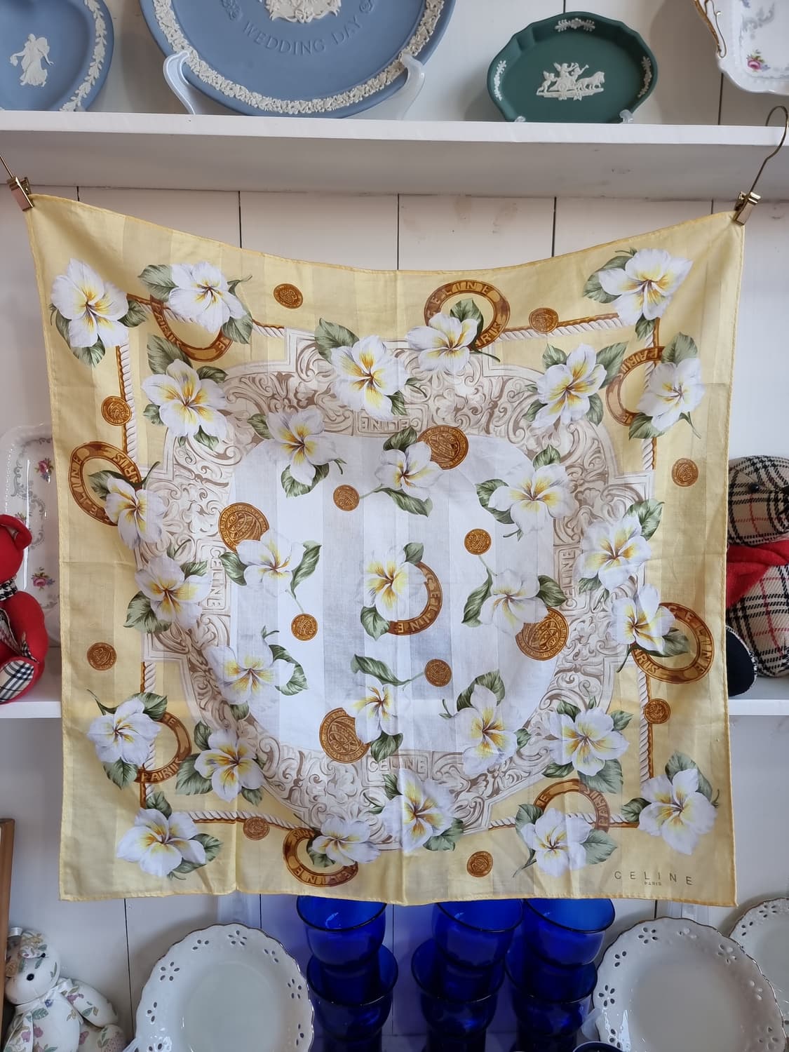 버버리 플라워 패턴손수건 상품이미지2