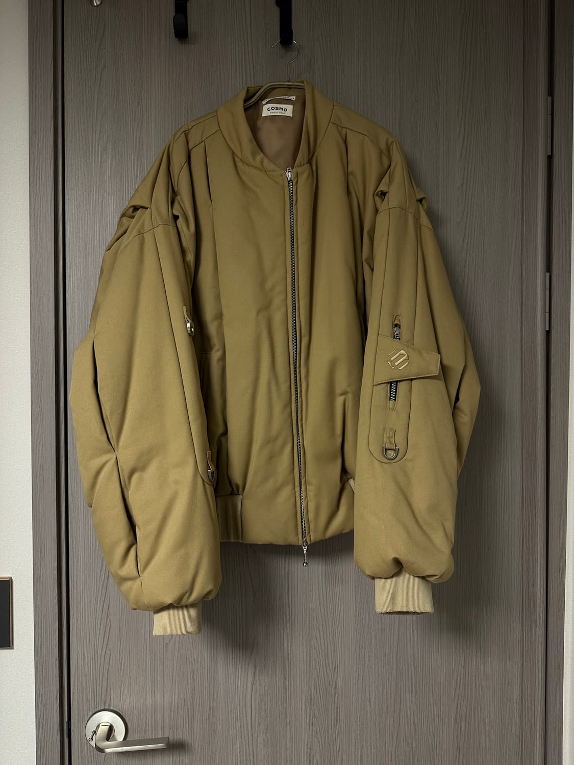 (1사이즈) 더블유워크샵 스트럭처 패디드 봄버 베이지 wworkshop 상품이미지1