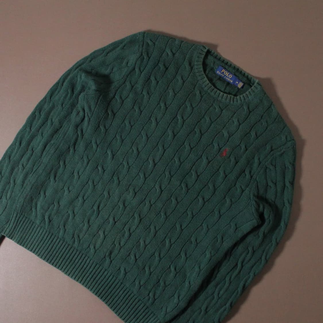 Polo 폴로 랄프로렌 그린 케이블 니트  상품이미지2
