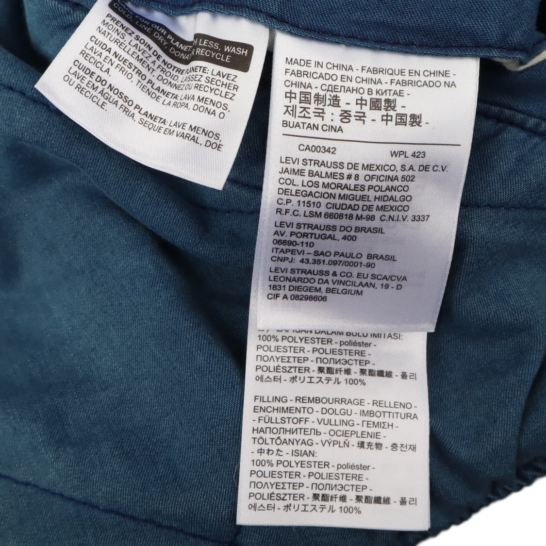 리바이스 리버시블 데님 플리스 봄버 자켓 상품이미지9