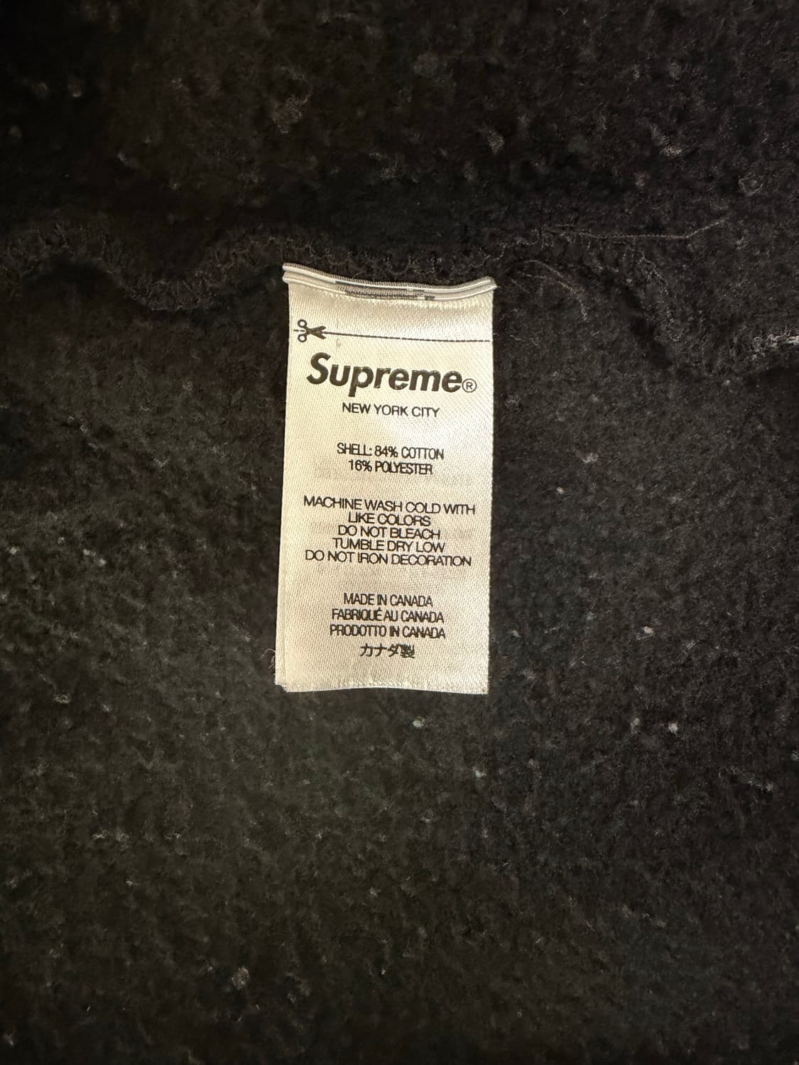 슈프림 스몰 박스 후드 집업 스웨트 셔츠 블랙 M사이즈 (23fw)팝니다 상품이미지5