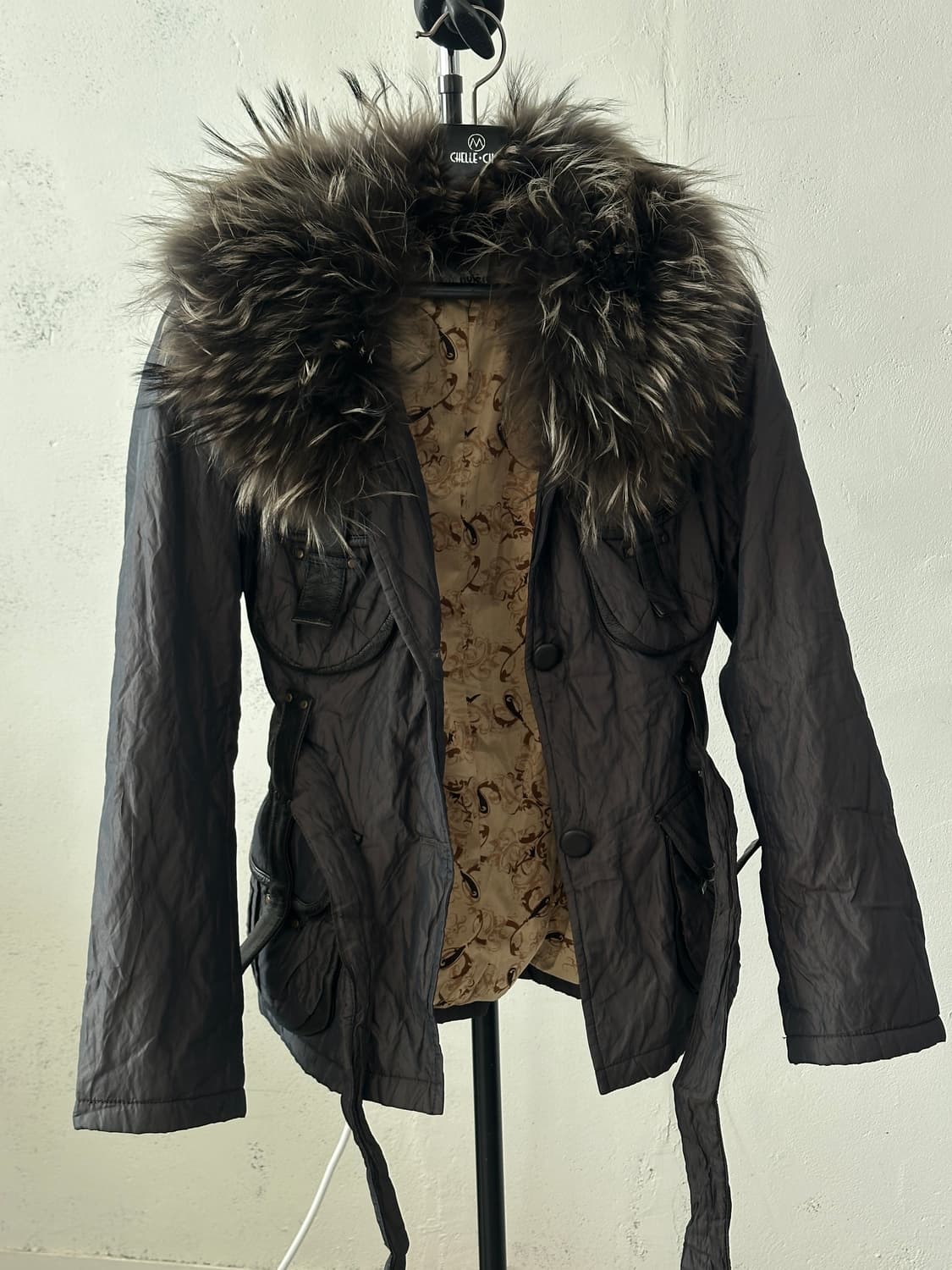 Japanese Vintage 퍼 경량패딩 상품이미지1