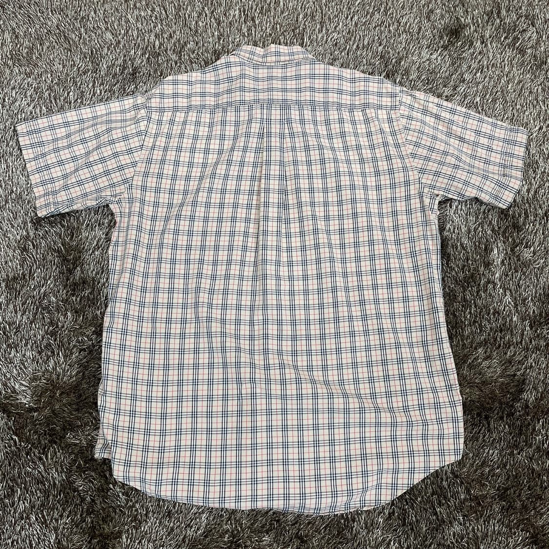 버버리 Burberry 90s 노바체크 포켓 반팔셔츠 L (41) 상품이미지5
