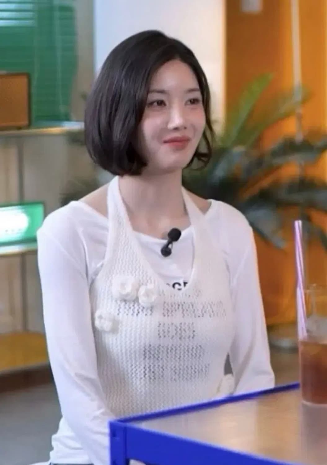 sinoon 시눈 플라워 홀터넥 니트 베스트 조끼 상품이미지4