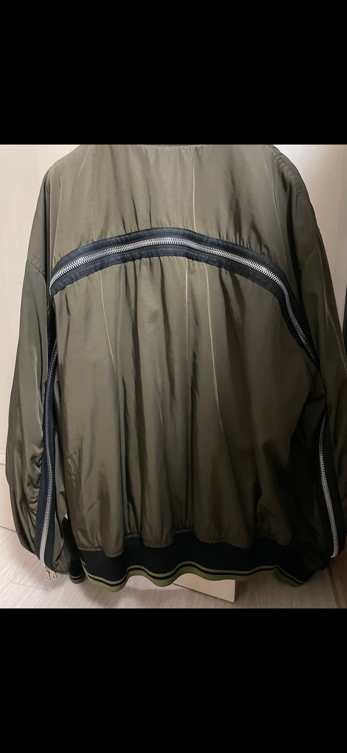 드리스 반 노튼 지퍼봄버 올리브카키 라지 상품이미지3