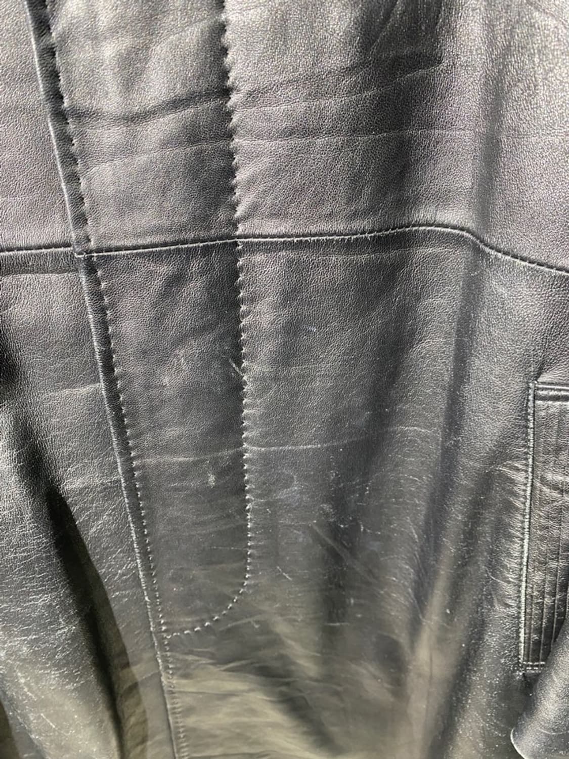 credimi 리얼 레더 코트 상품이미지6