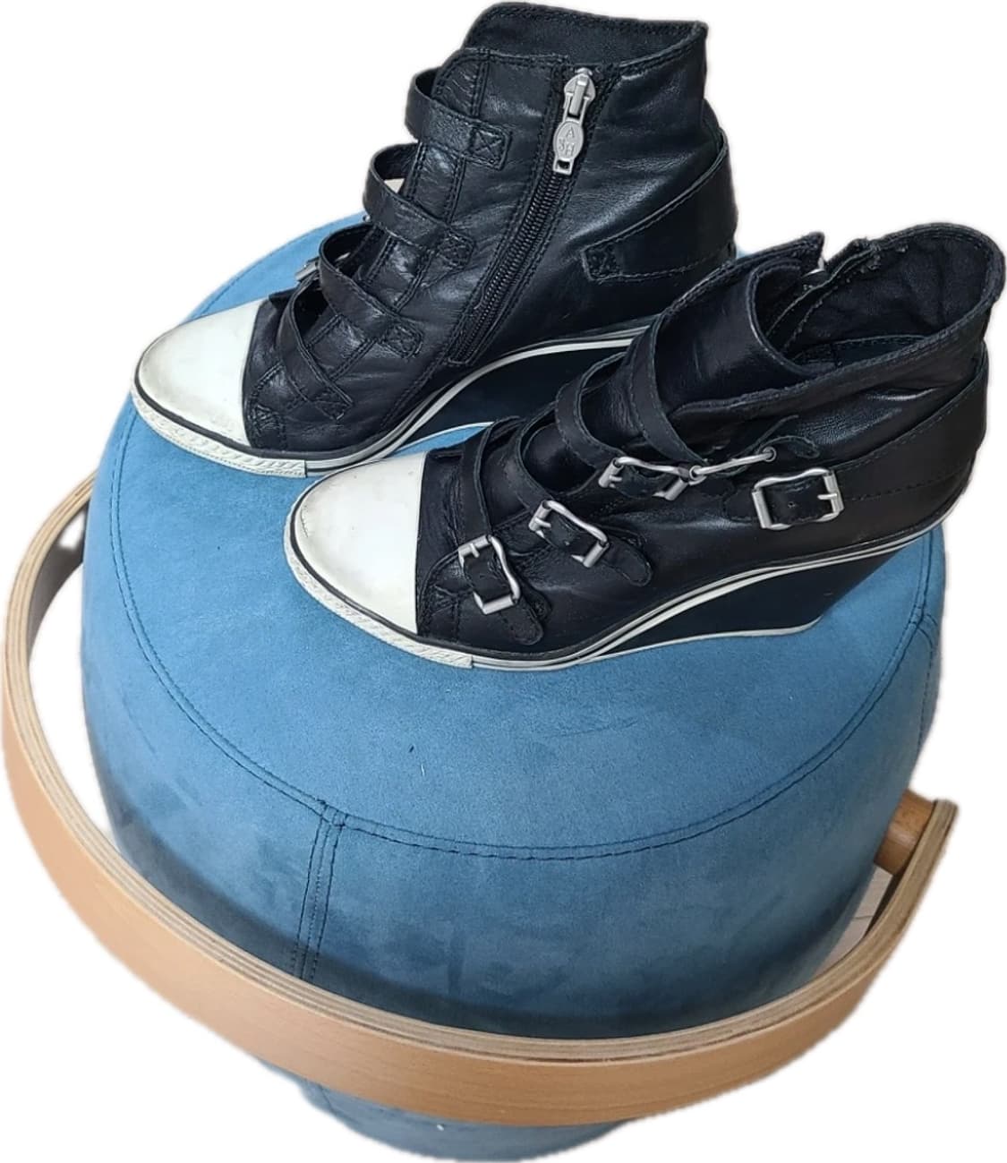 아쉬 델마 웨지힐 스니커즈 블랙 39 상품이미지3