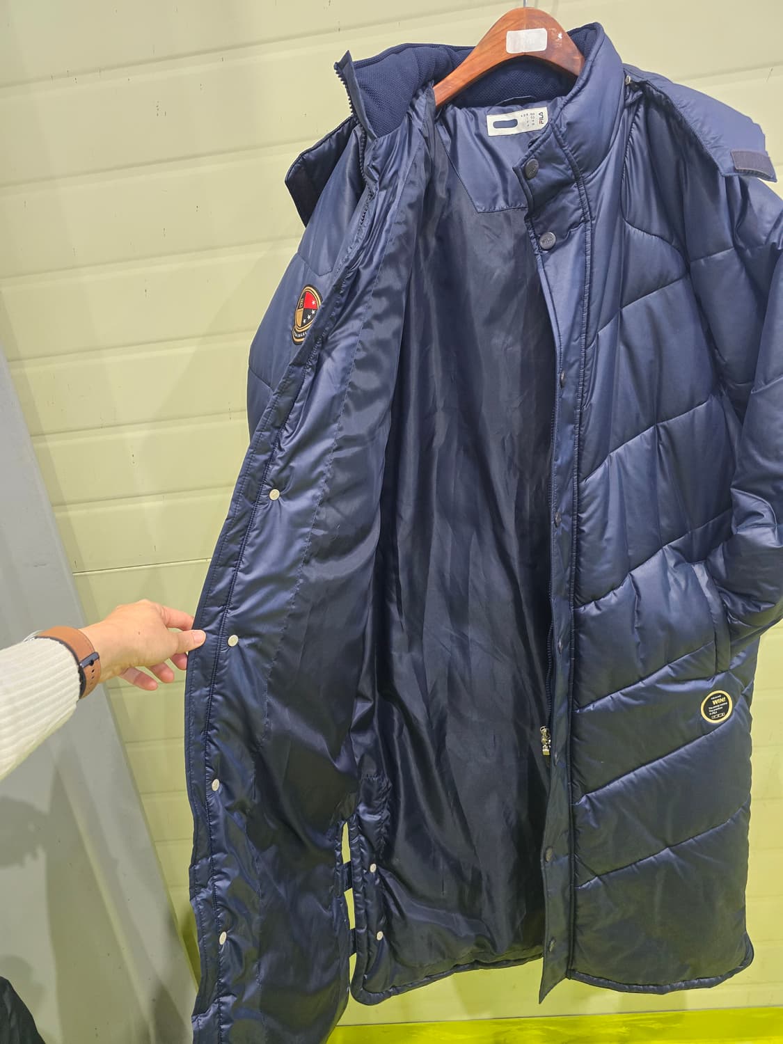 휠라 롱패딩 네이비 100 상품이미지6