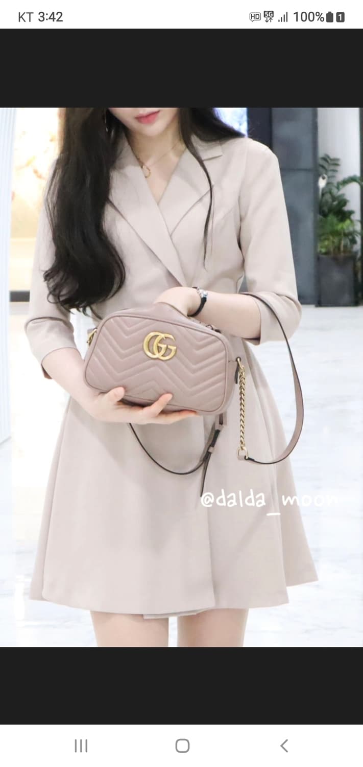 구찌 마몬트 마틀라세 스몰 크로스/크로스백 정품S급(감정O) 상품이미지7