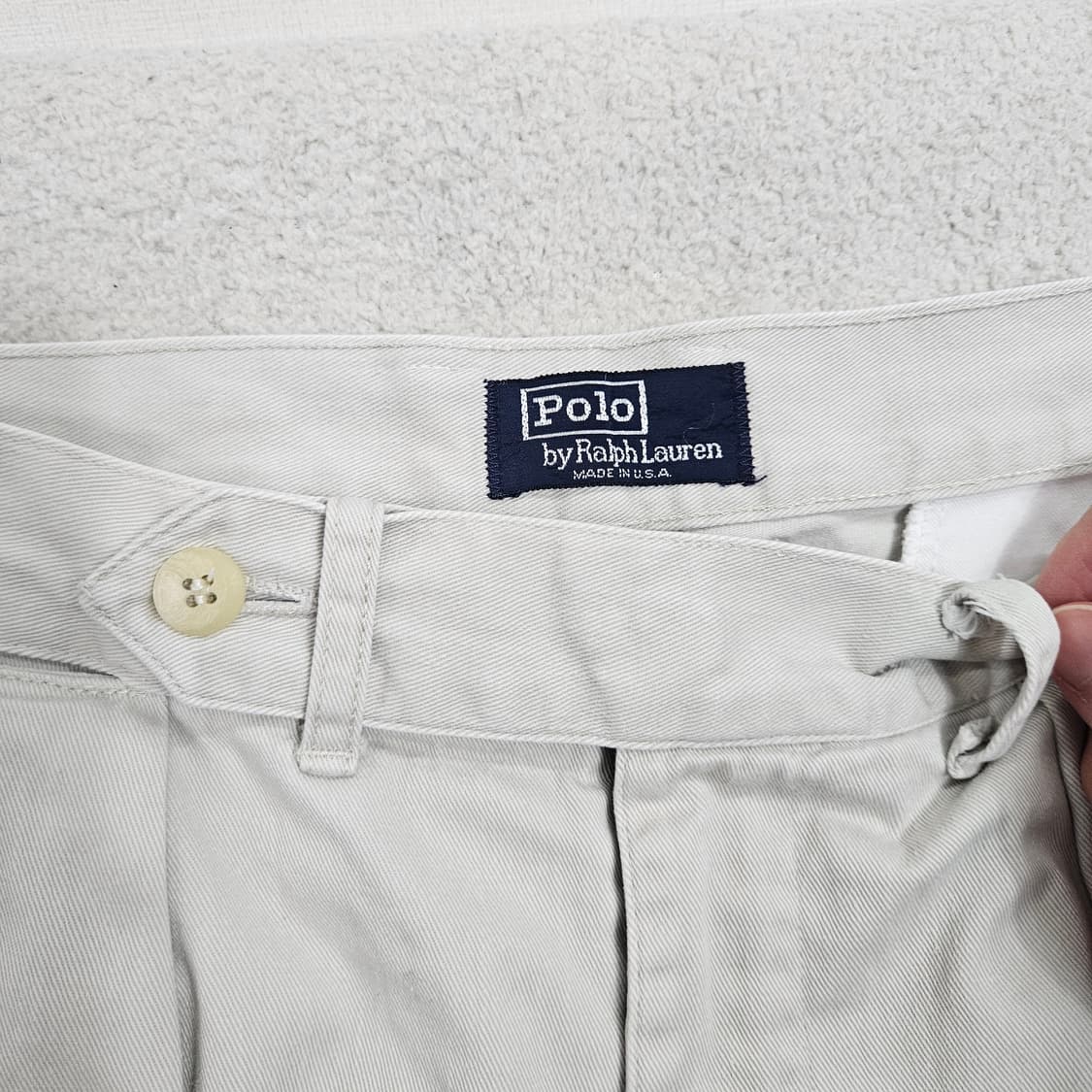 90s 폴로 랄프 로렌 투턱 치노 팬츠 32 30 Made in USA 상품이미지5