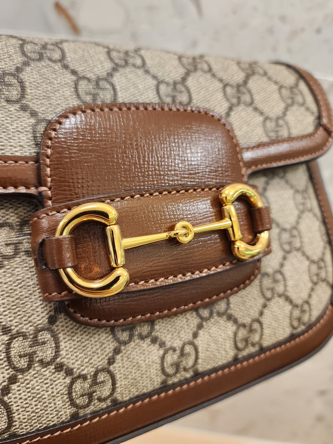 구찌 658574 1955 홀스빗 미니 크로스백 브라운 상품이미지6