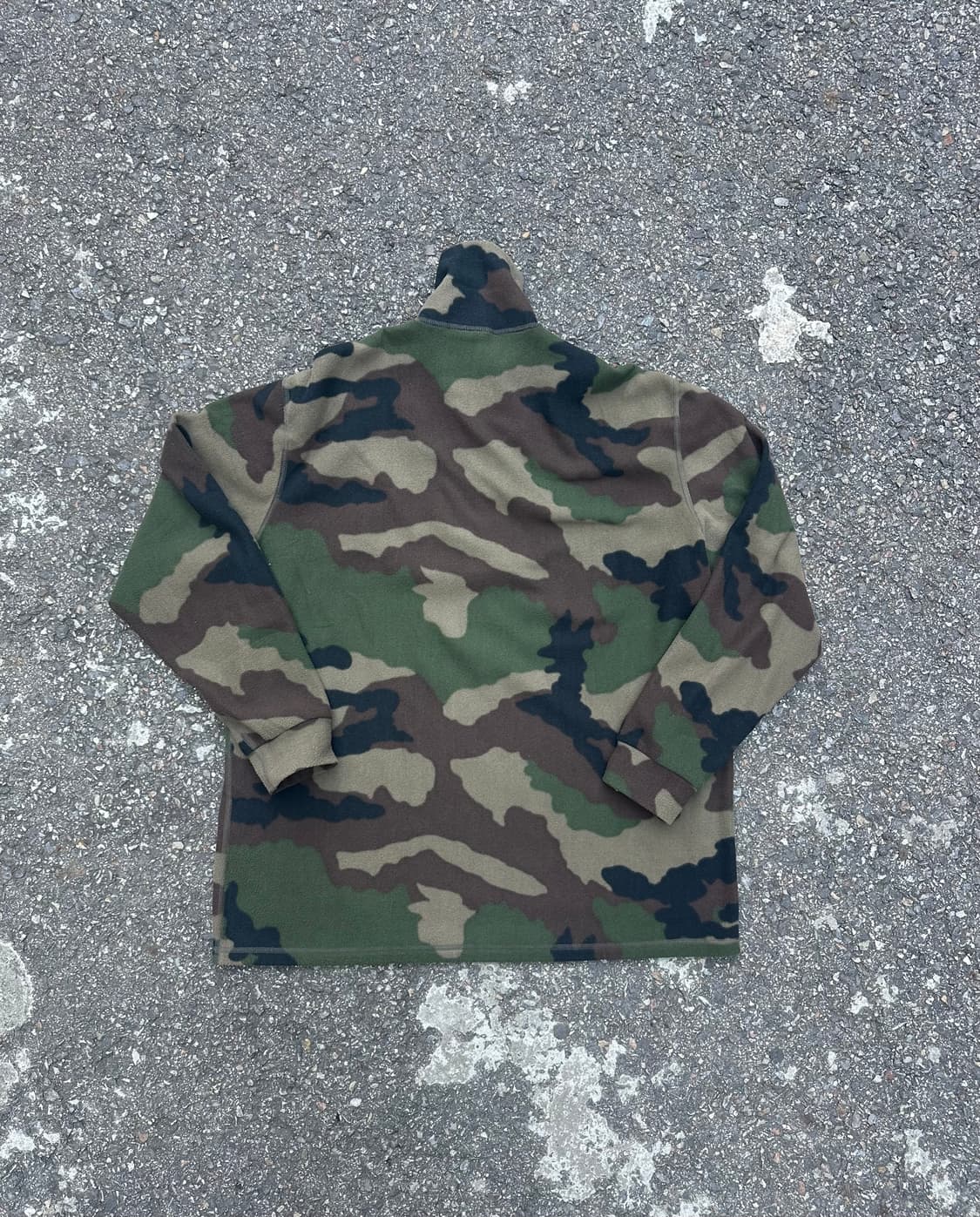 빈티지 우드랜드 프랑스군 플리스 하프집업  상품이미지2