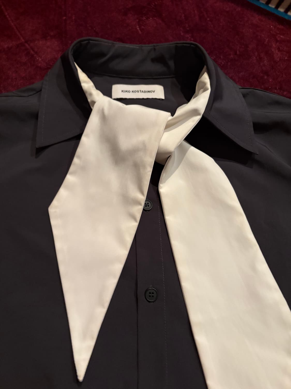 Kiko kostadinov tulcea bow shirt 상품이미지3