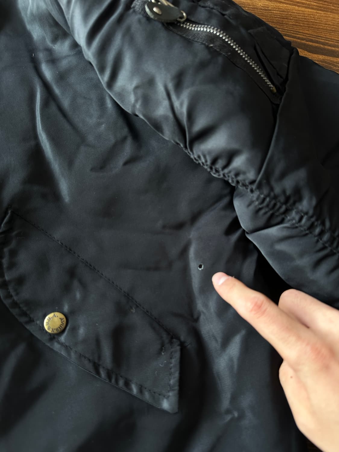 AVIREX MA-1 백 로고 플라이트 자켓 상품이미지5