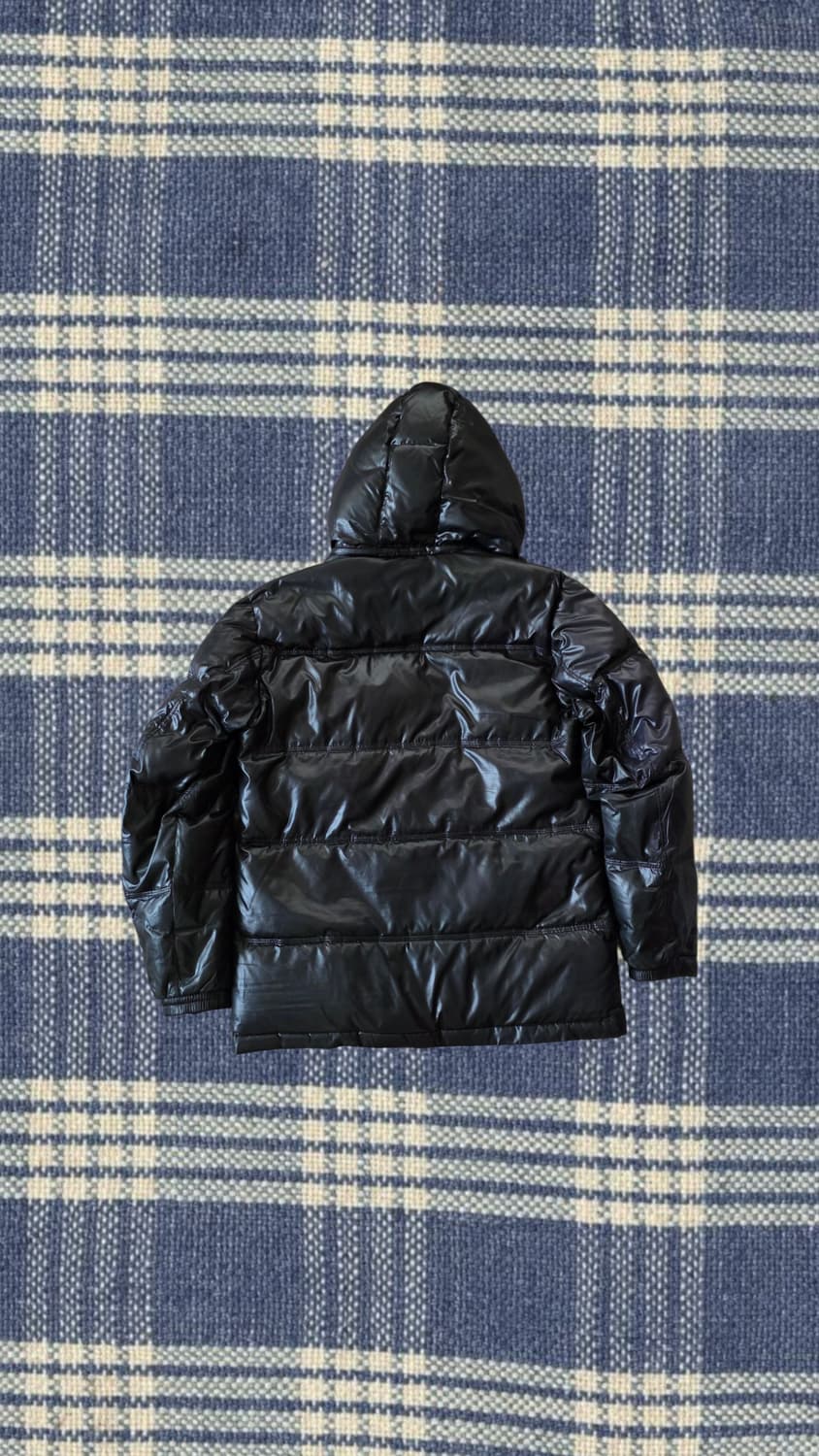 아디다스 독일 덕다운 블랙 유광 패딩 L 상품이미지2