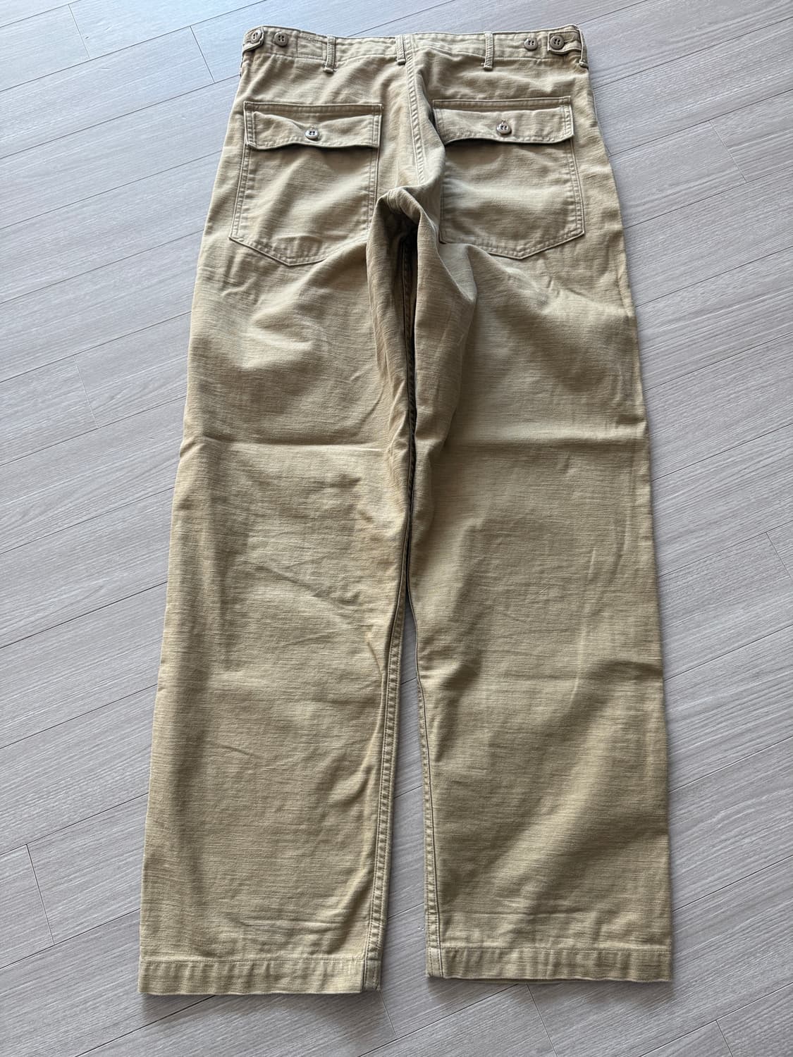 orslow 오어슬로우 퍼티그 레귤러핏 베이지 2사이즈 노수선  상품이미지3