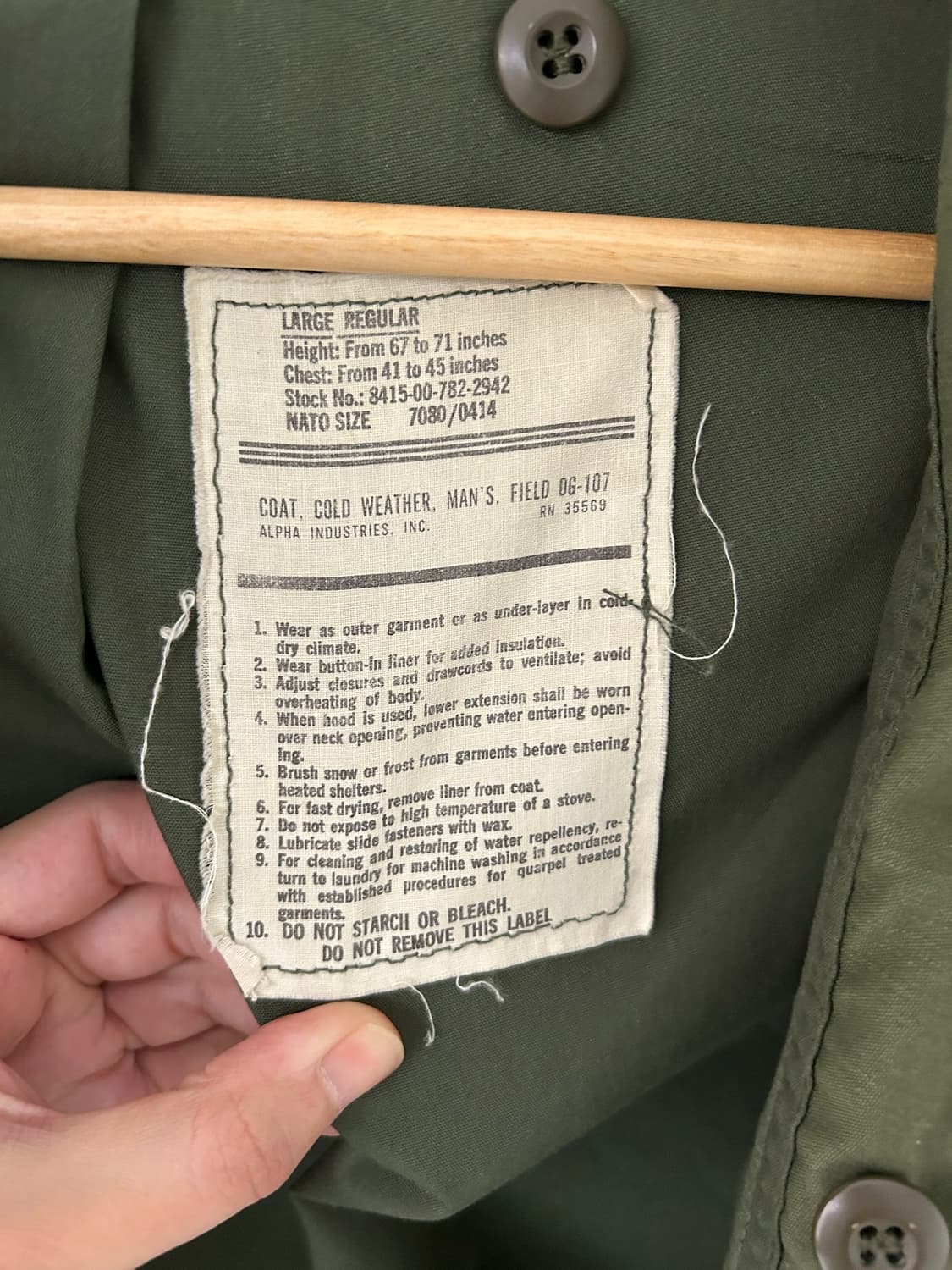 80's U.S Army M-65 Field Jacket  상품이미지5