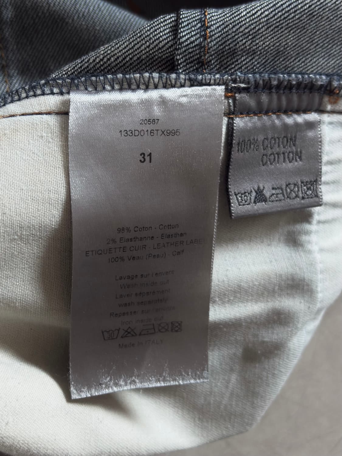 디올 옴므 에디슬리먼 본인기 슬림 스트레이트 데님 팬츠 (31) 상품이미지10