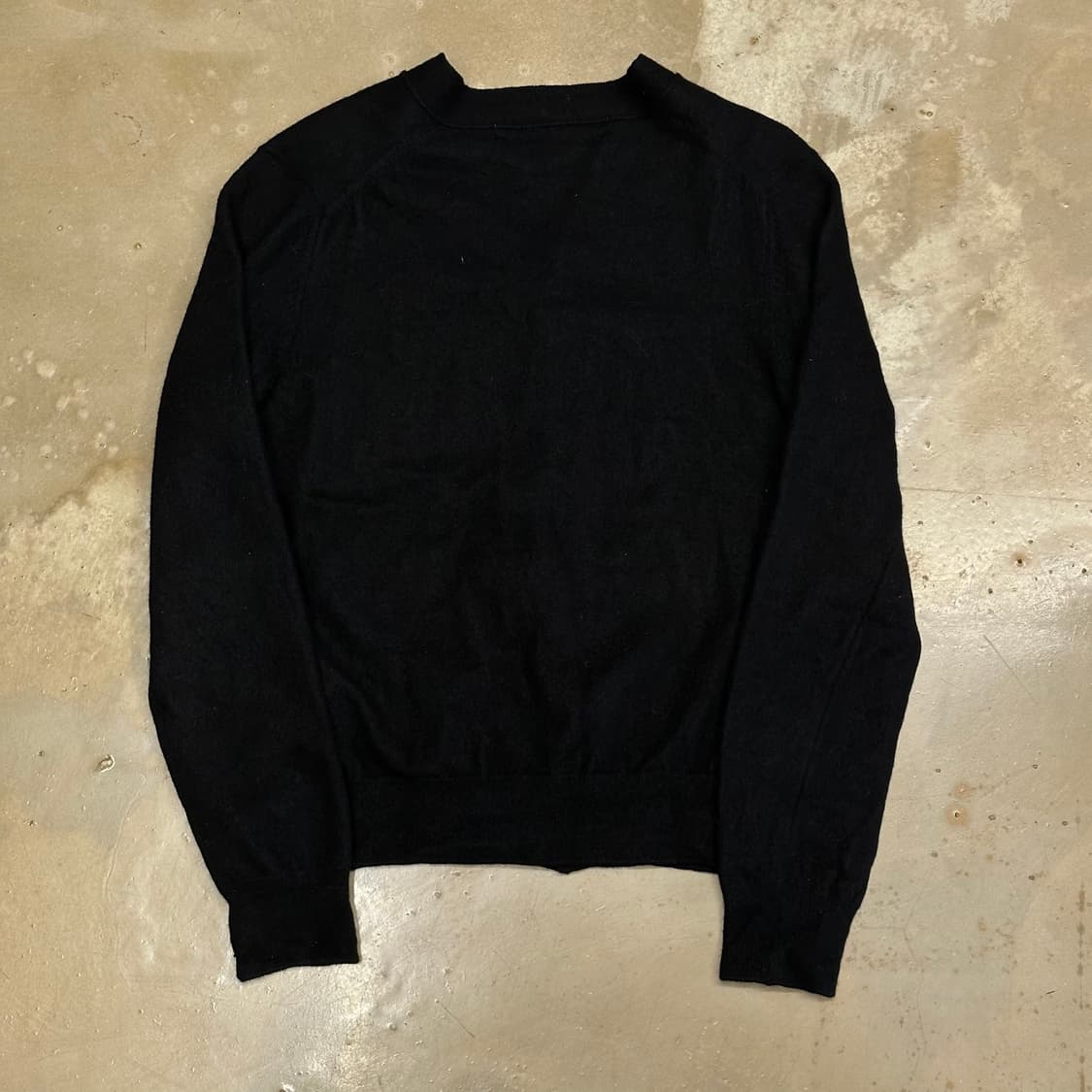 꼼데가르송 하트 패치 여성용 블랙 울 가디건 상품이미지3