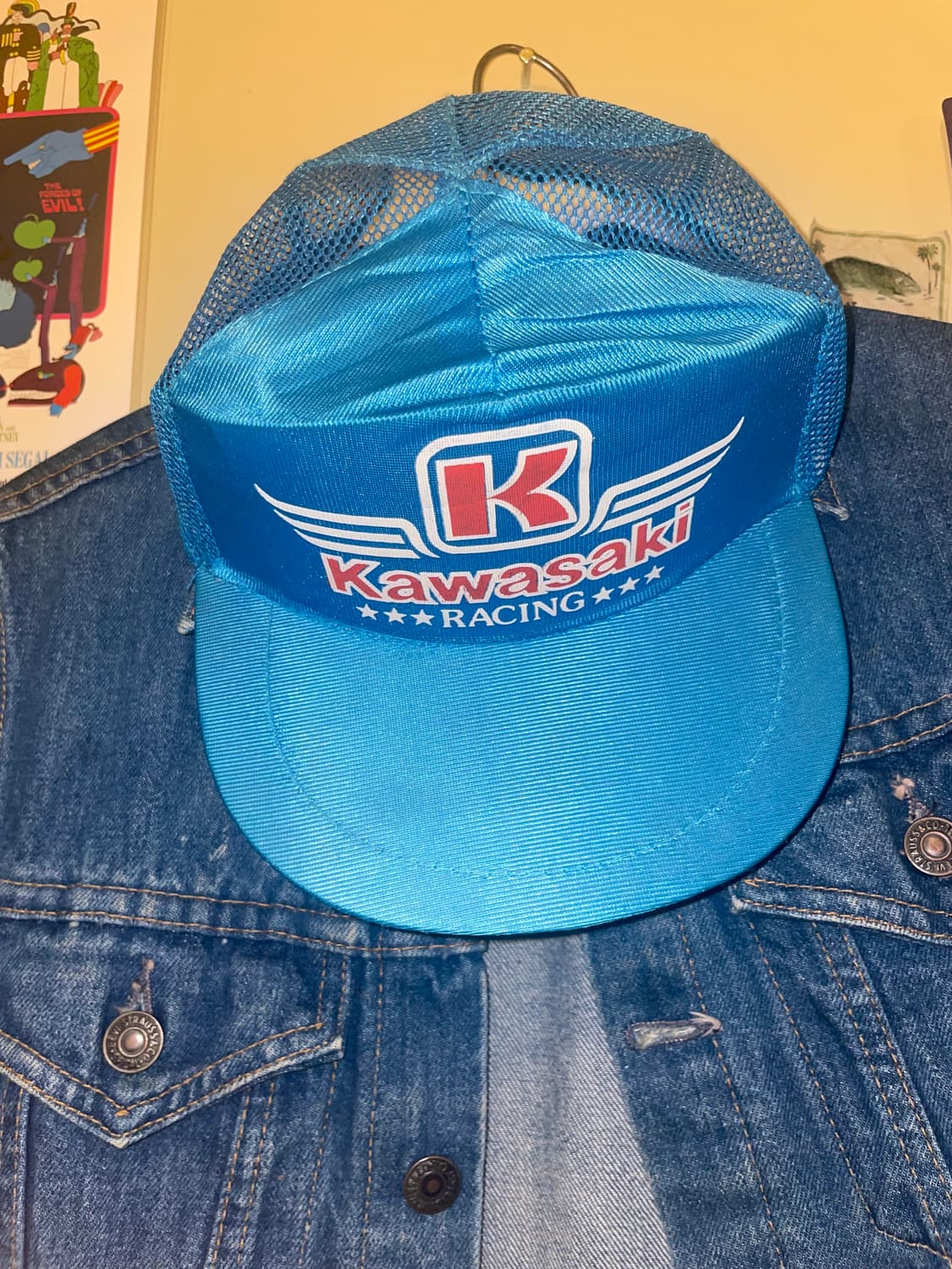Vintage Kawasaki Racing Trucker Cap  상품이미지2