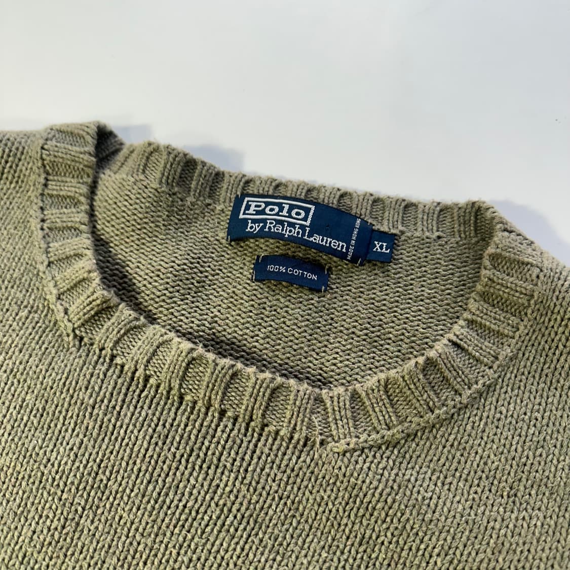 우먼F 폴로랄프로렌 딥베이지 오버핏 크롭리폼 면니트 상품이미지4