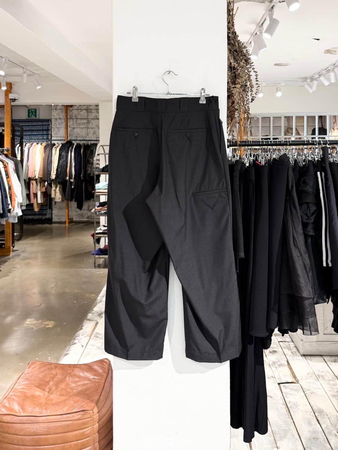 프라다 블랙 버진 울 슬랙스 팬츠 상품이미지6