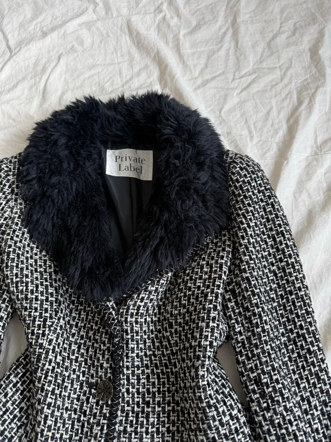 블랙 고스로리 로맨틱고딕 갸루 공겜여주 크롭 트위드자켓 상품이미지3