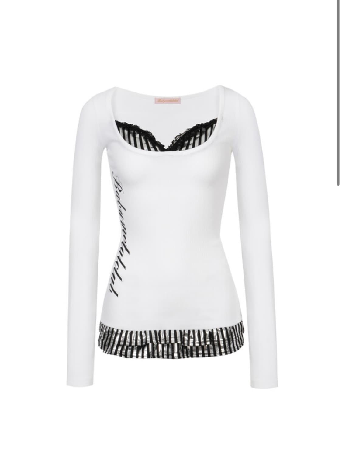 베이비메탈클럽 베메클 디스코 프릴탑 화이트 판매합니다 상품이미지1