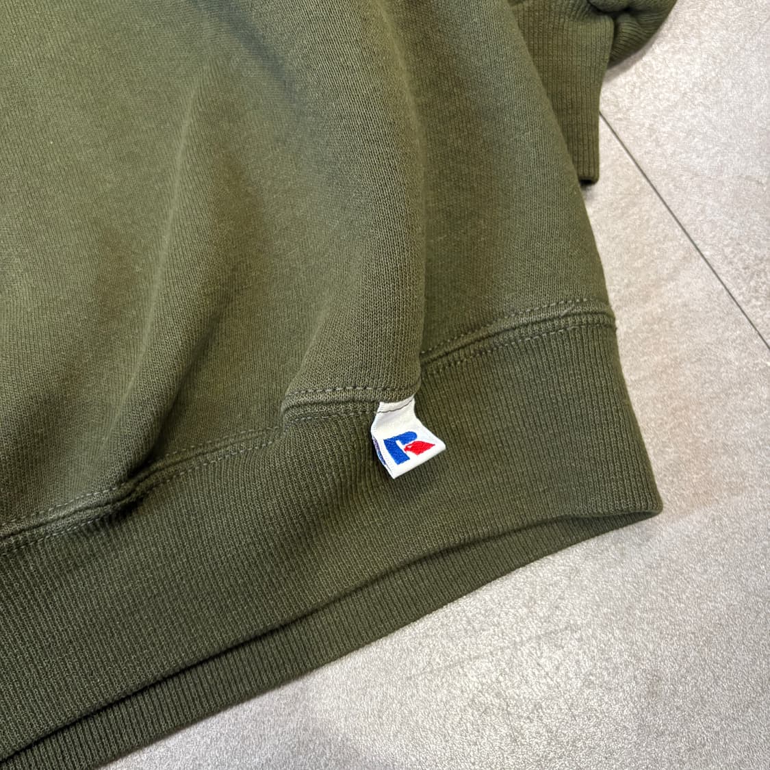 90s 90년대 멕시코 생산 러셀 블랭크 카키 스웻셔츠 상품이미지7