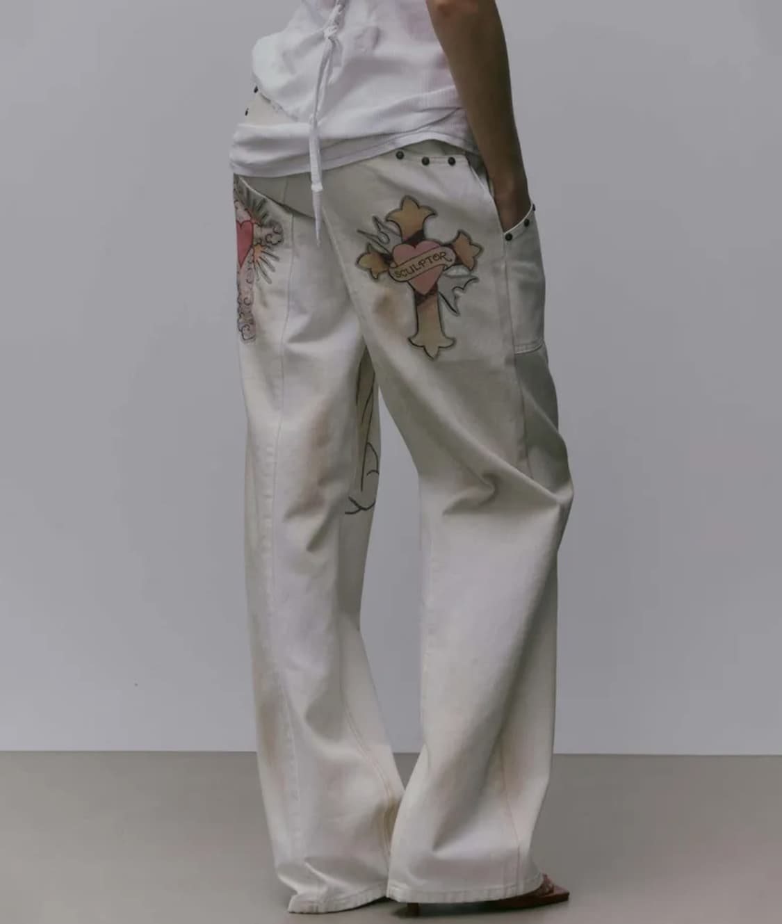 스컬프터 X Ed Hardy Cracked Angel Denim  상품이미지2