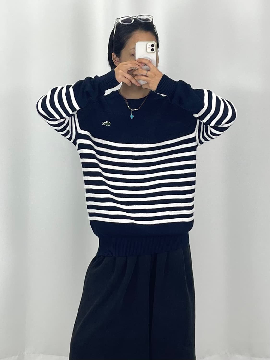 [L]라코스테 네이비 니트  상품이미지2