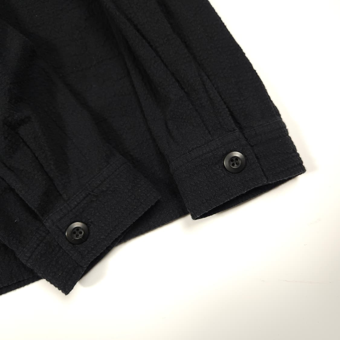 스투시 시어서커 셔츠 블랙 상품이미지4