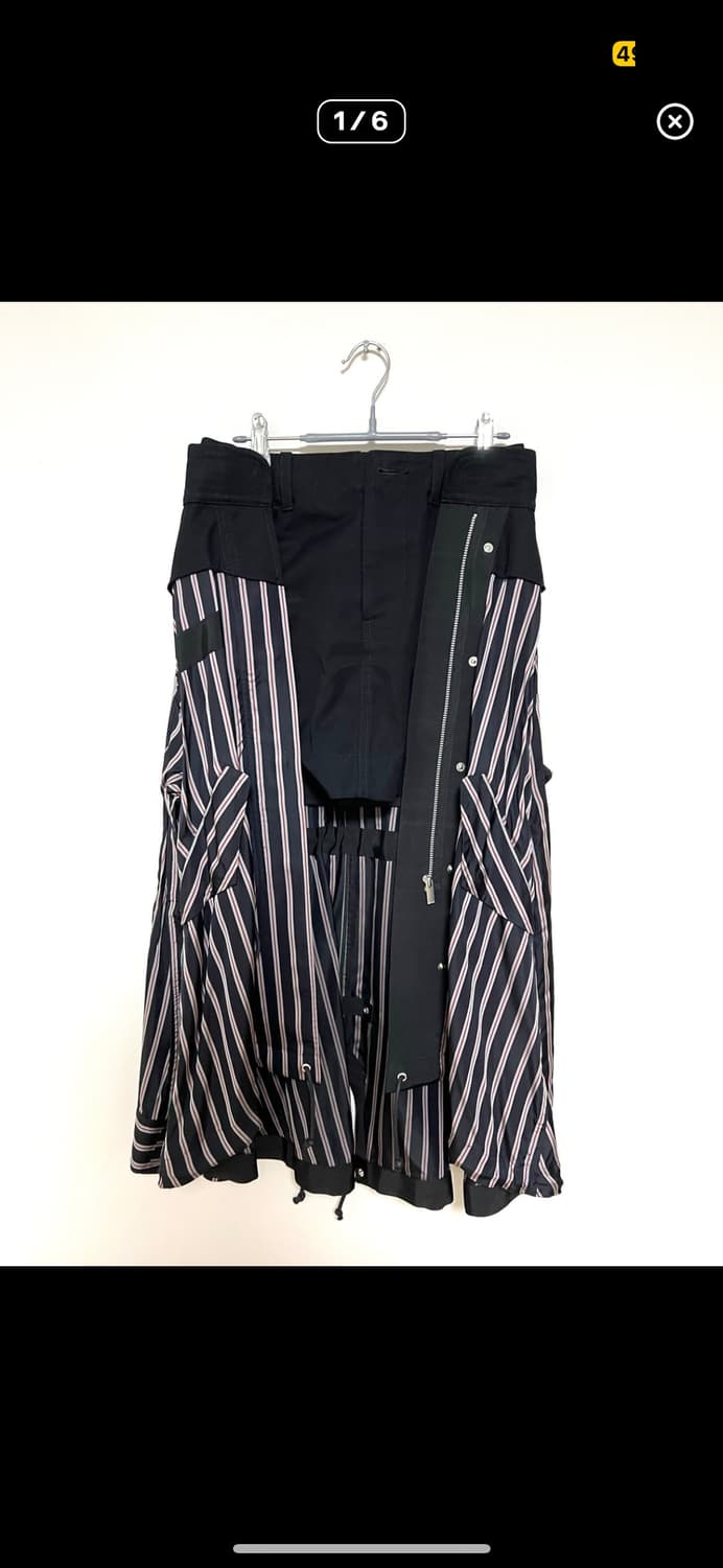Sacai 셔츠 레이어드 스커트 상품이미지1
